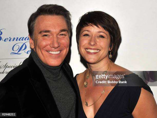 Patrick Page and Paige Davis attends Bernadette Peters in concert for Broadway Barks at the Minskoff Theatre on November 9, 2009 in New York City.