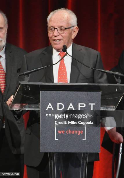 Marty Hausman speaks during the Adapt Leadership Awards Gala 2018 at Cipriani 42nd Street on March 8, 2018 in New York City.