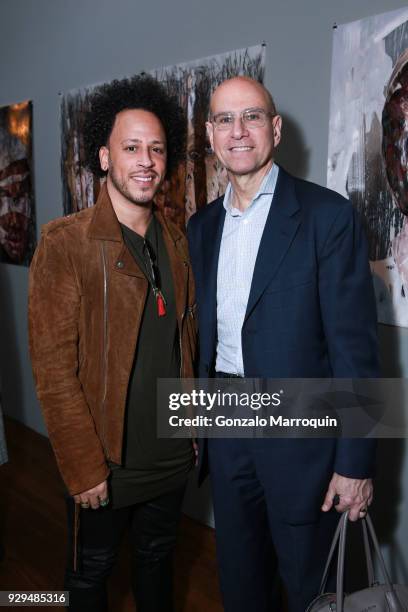 Anda Torres and George Hornig during the ArtLeadHER Presents "Her Time Is Now" at Urban Zen on March 8, 2018 in New York City.