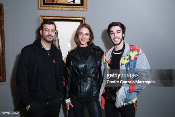 Lucas Damaceno, Nathalie Edenburg and Marc Edenburg during the ArtLeadHER Presents "Her Time Is Now" at Urban Zen on March 8, 2018 in New York City.