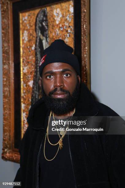 Derrick Adams during the ArtLeadHER Presents "Her Time Is Now" at Urban Zen on March 8, 2018 in New York City.