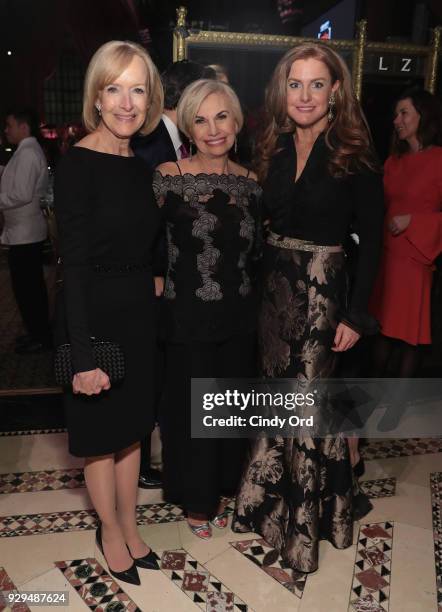 Leadership Awards host Judy Woodruff and Sheila Lennon attend the Adapt Leadership Awards Gala 2018 at Cipriani 42nd Street on March 8, 2018 in New...