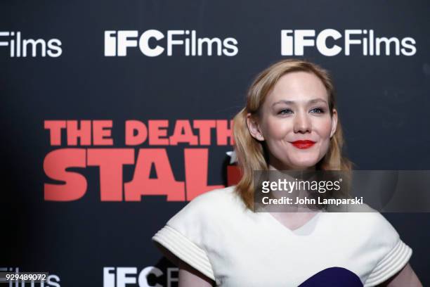 Louisa Krouse attends "The Death Of Stalin" New York premiere at AMC Lincoln Square Theater on March 8, 2018 in New York City.