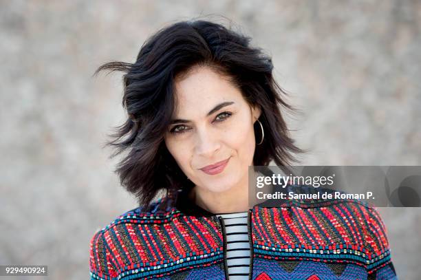 Actress Rocio Munoz Cobo poses during a portrait session at Fernan Gomez Theater on March 7, 2018 in Madrid, Spain.