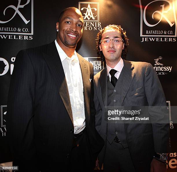 Michael Boley and Gabriel Jacobs attend the cocktail party launch of "The Blackout Collection" at Pranna Restaurant on November 9, 2009 in New York...