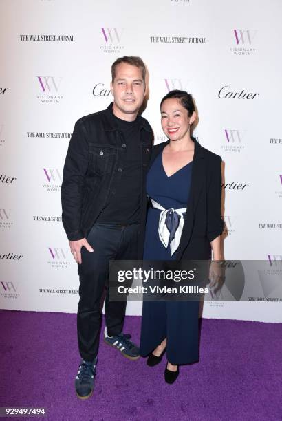 Shepard and Amanda Fairey attend Visionary Women Honors Demi Moore in Celebration of International Women's Day on March 8, 2018 in Beverly Hills,...