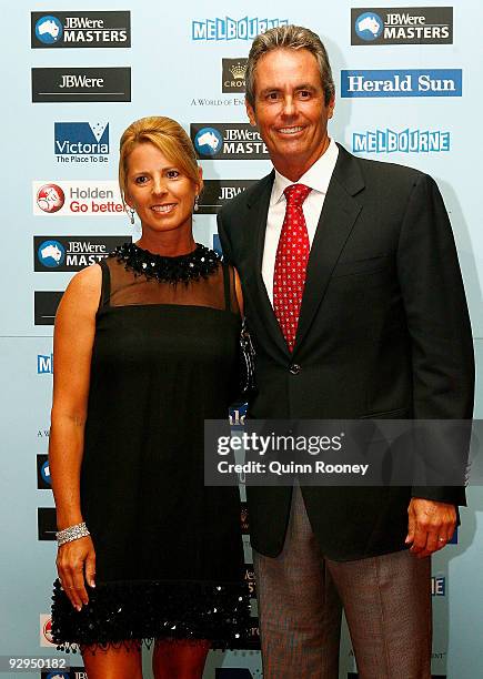 Jennie Baker-Finch and Ian Baker-Finch pose at the 2009 Australian Masters Gala Dinner at Crown Casino on November 10, 2009 in Melbourne, Australia.