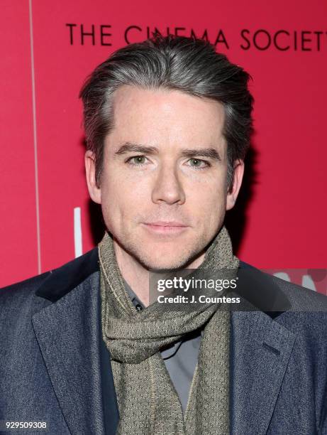 Actor Christian Campbell poses for a photo at the screening of "Love, Simon" hosted by 20th Century Fox & Wingman at The Landmark at 57 West on March...