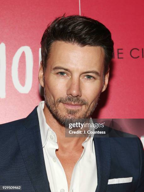 Alex Lundqvist poses for a photo at the screening of "Love, Simon" hosted by 20th Century Fox & Wingman at The Landmark at 57 West on March 8, 2018...