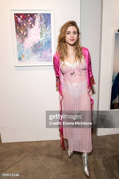 Frances Bean Cobain attends 'Other Peoples Children launch and store opening' at Other Peoples Children on March 8, 2018 in Los Angeles, California.