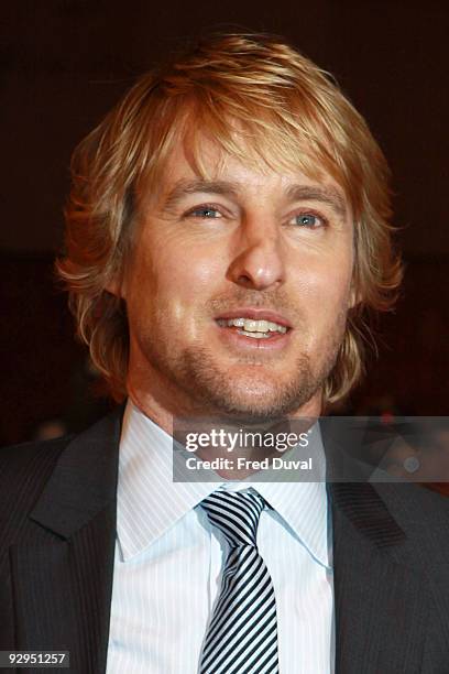 Owen Wilson attends the UK premiere of "Marley & Me" at the Vue Leicester Square on March 2, 2009 in London, England.