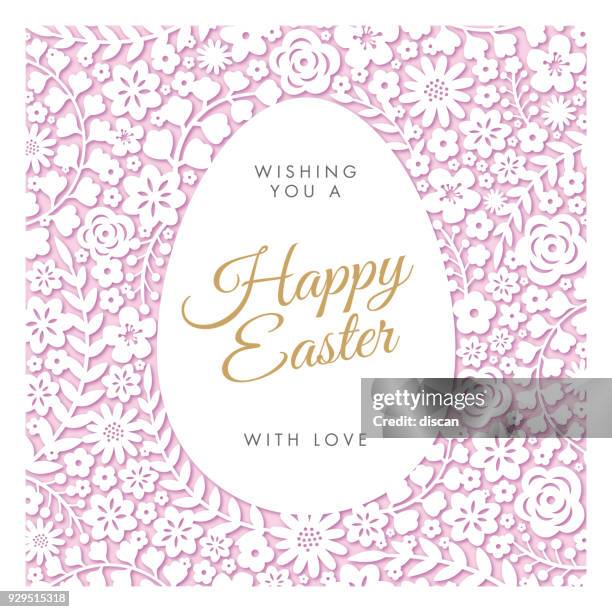 easter greeting card. - easter sunday stock illustrations