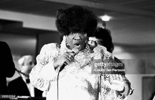Lavern Baker performs on stage at the North Sea Jazz Festival in July 1991 in Den Haag, Netherlands.