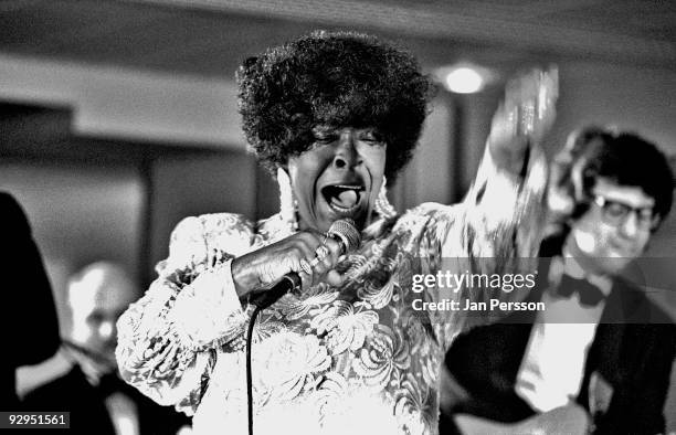 Lavern Baker performs on stage at the North Sea Jazz Festival in July 1991 in Den Haag, Netherlands.