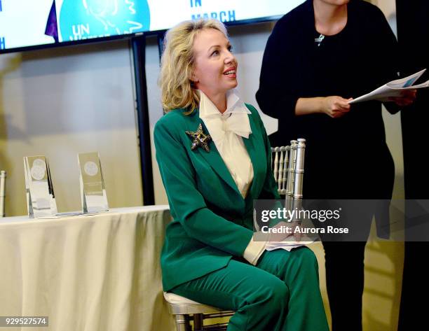 Princess Camilla of Bourbon Two Sicilies, Duchess of Castro Waits to speak at the UNWFPA Annual Awards Luncheon on March 8, 2018 in New York City.