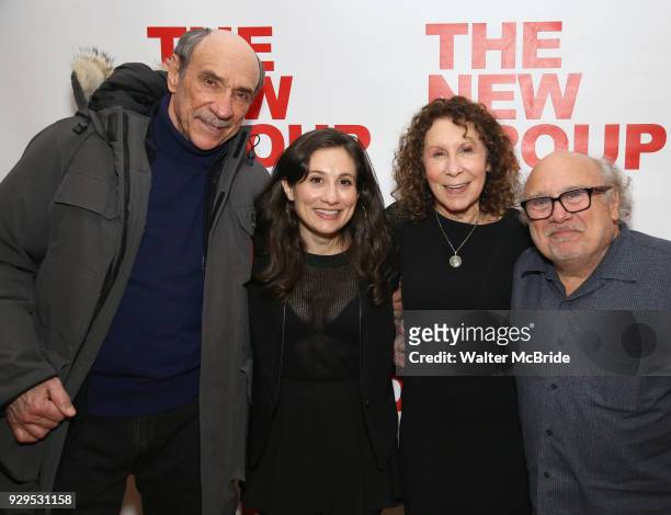 Murray Abraham, Lucy Devito, Rhea Perlman and Danny Devito attend The New Group presents the New York Premiere Opening Night of David Rabe's for...