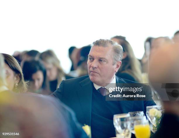 Candid photo of Prince Carlo of Bourbon Two Sicilies, Duke of Castro at the UNWFPA Annual Awards Luncheon on March 8, 2018 in New York City.