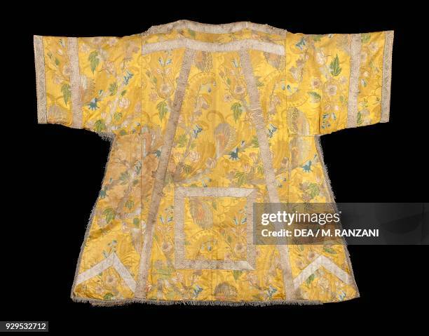 Damask liturgical vestment, Lombardy. Italy, 18th century.