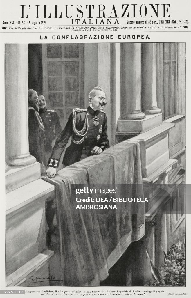 German emperor William II addressing people