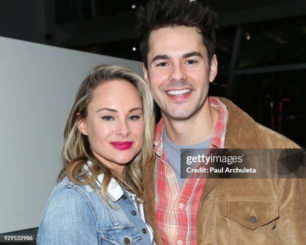 Actors Alyshia Ochse and Jayson Blair attend the screening for the CW's 'Life Sentence' at The Downtown Independent on March 7, 2018 in Los Angeles,...