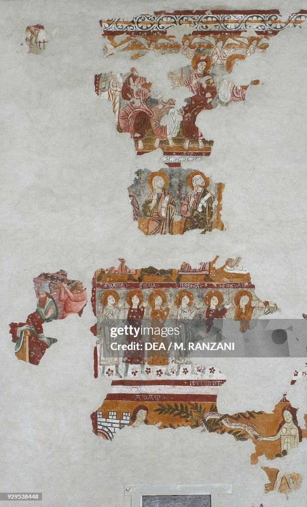 Paradise, fresco, Bergamo, Lombardy