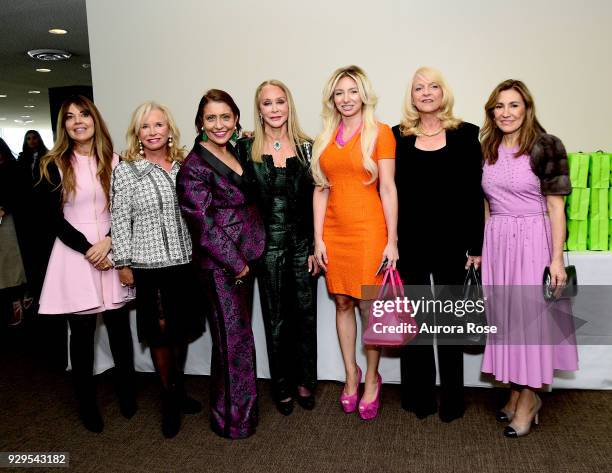 Rema DuPont, Sharon Bush, Muna Rihani Al-Nasser, Barbara Winston, Andrea Catsimatidis, Margo Catsimatidis and Maria Fishel Pose at the UNWFPA Annual...