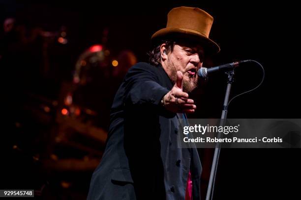 Zucchero perform on stage on March 7, 2018 in Rome, Italy.