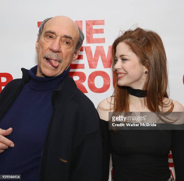Murray Abraham and Charlotte Hope attend The New Group presents the New York Premiere Opening Night of David Rabe's for "Good for Otto" on March 8,...
