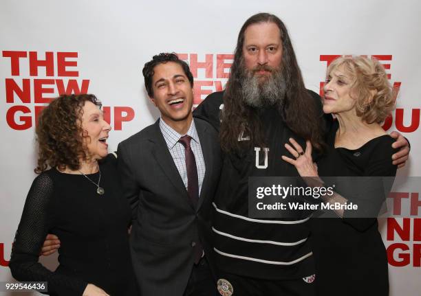 Rhea Perlman, Maulik Pancholy, Kenny Mellman and Laura Esterman attend The New Group presents the New York Premiere Opening Night of David Rabe's for...