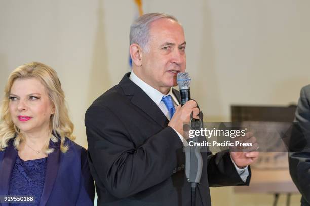 Israeli Prime Minister Benjamin Netanyahu attended and delivered remarks at an exhibit entitled "3000 years of history: Jews in Jerusalem" at UN...