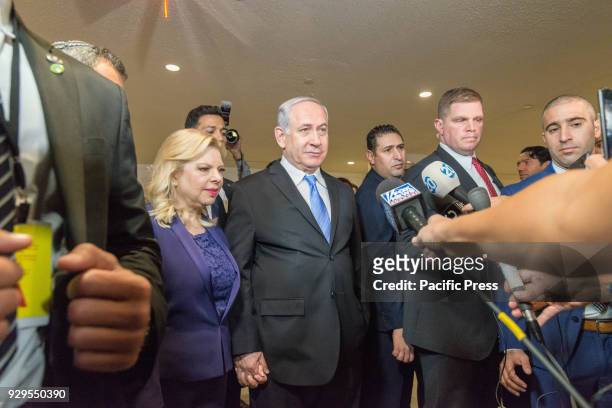 Israeli Prime Minister Benjamin Netanyahu attended and delivered remarks at an exhibit entitled "3000 years of history: Jews in Jerusalem" at UN...