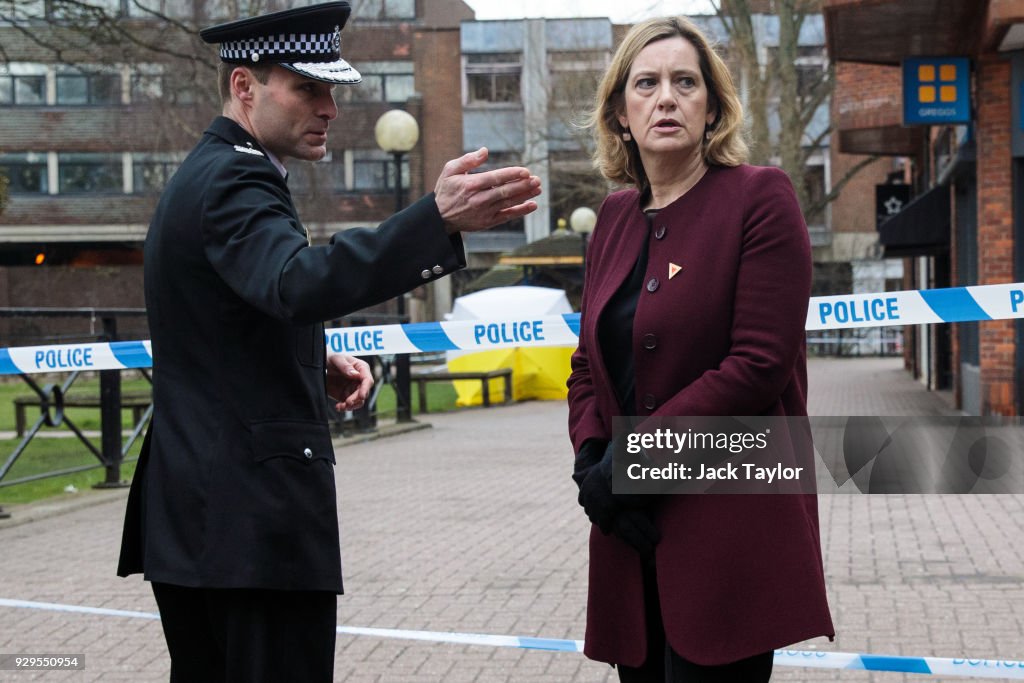 British Home Secretary Visits Scene Of Nerve Agent Attack