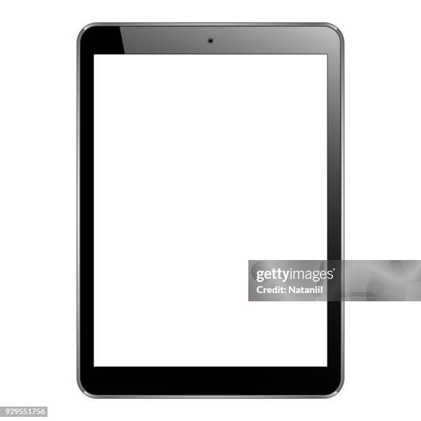 tablet pc - blank screen stock illustrations