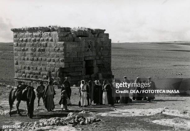 Roman mausoleum near Amman, Jordan, 1928-1930.