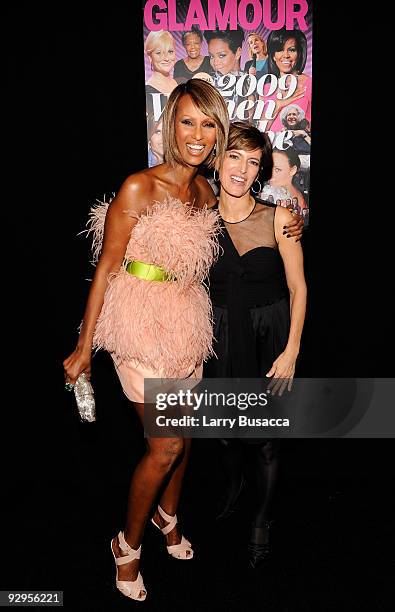 Model Iman and Glamour magazine�s Editor-in-Chief Cindi Leive attend the The 2009 Women of the Year hosted by Glamour Magazine at Carnegie Hall on...