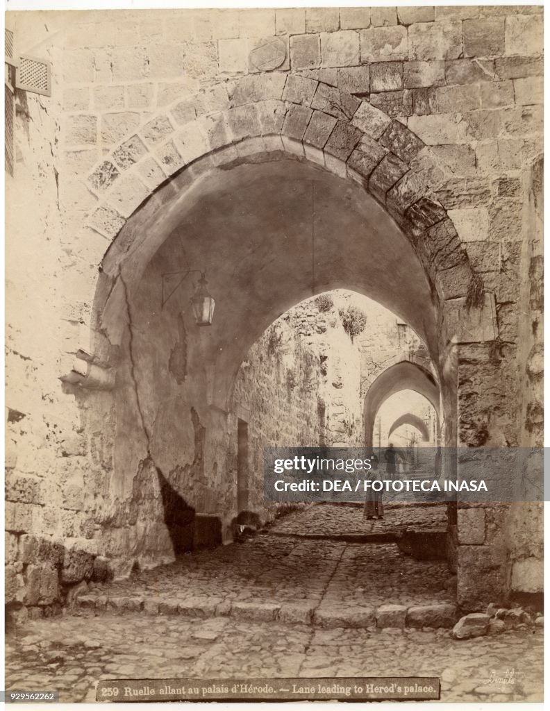 Road leading to Herod's palace, Jerusalem