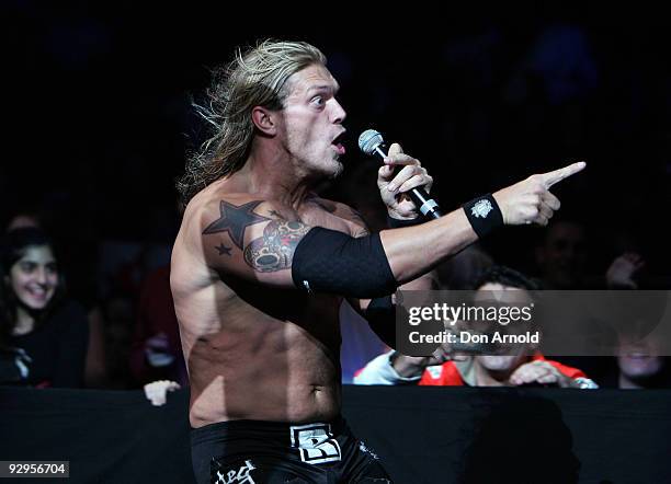 Edge participates in the WWE Smackdown at Acer Arena June 15, 2008 in Sydney, Australia.