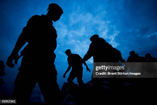 Daily scenes at Kibati ICCN Rangers station. ICCN Advance Force rangers at the Kibati Station are conducting roadblocks and vehicle searches for...