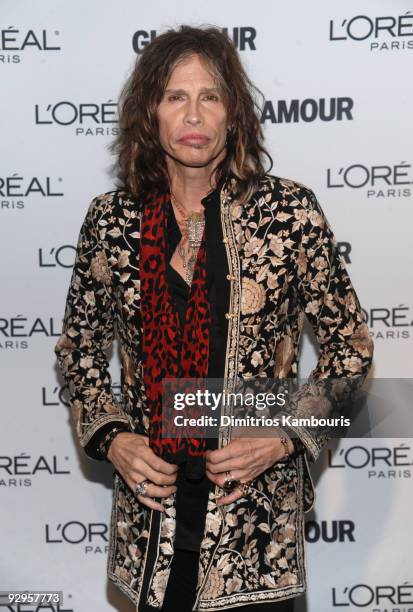 Musician Steven Tyler attends the The 2009 Women of the Year hosted by Glamour Magazine at Carnegie Hall on November 9, 2009 in New York City.