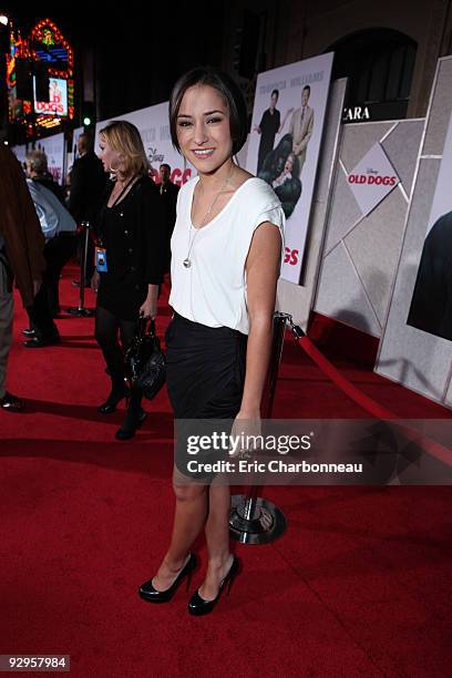 Zelda Williams at the World Premiere of Walt Disney Pictures "Old Dogs" on November 09, 2009 at the El Capitan Theatre in Hollywood, California.