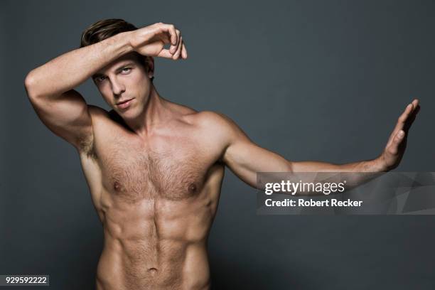 handsome topless man - chest hair stock pictures, royalty-free photos & images