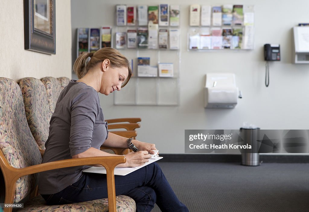 Doctor's office check up.