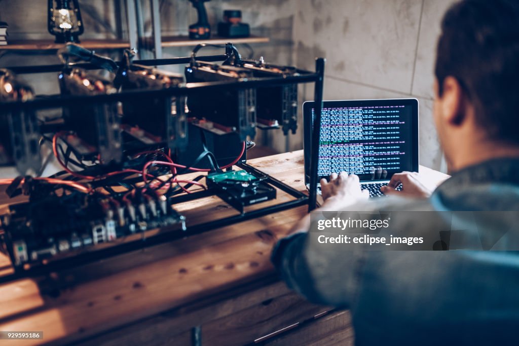 Diy Mining Rig With Gpu High-Res Stock Photo - Getty Images