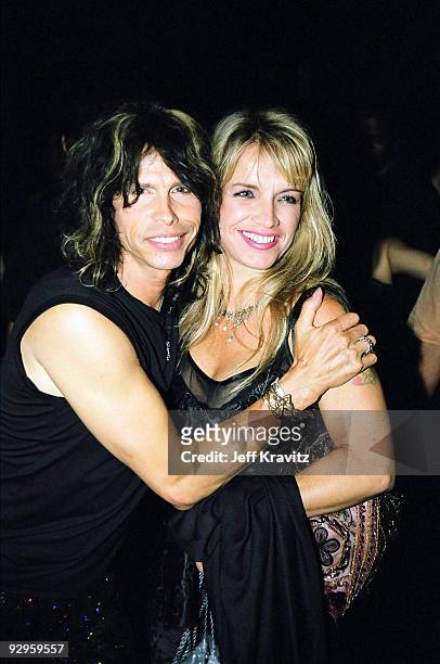 Steven Tyler of Aerosmith and wife Teresa Tyler