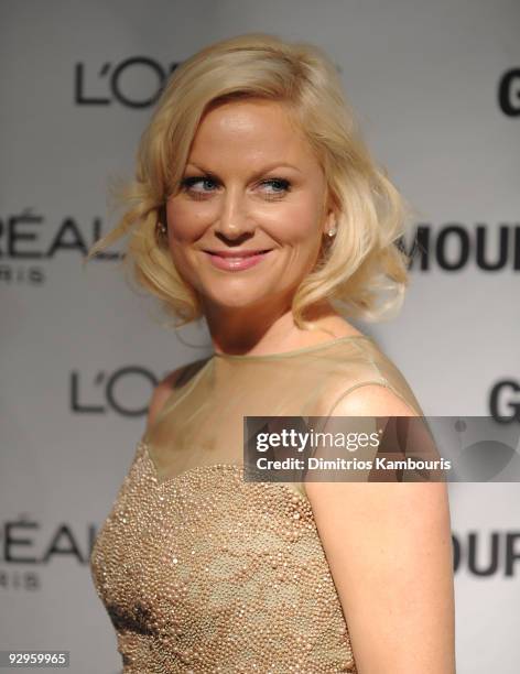Actress Amy Poehler attends the The 2009 Women of the Year hosted by Glamour Magazine at Carnegie Hall on November 9, 2009 in New York City.