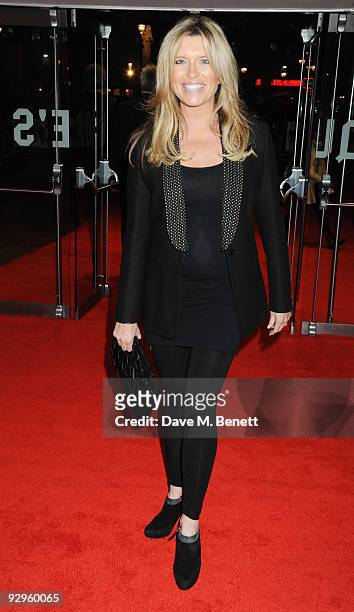 Tina Hobley arrives at the European film premiere of 'Harry Brown', at the Odeon Leicester Square on November 10, 2009 in London, England.