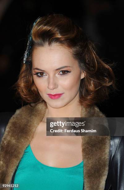 Kara Tointon attends the European Premiere of 'Harry Brown' at Odeon Leicester Square on November 10, 2009 in London, England.