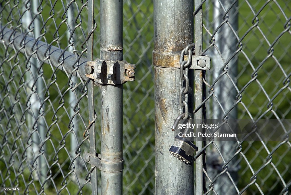 Spring Lock Fence Chain Link Fence Gate Lock
