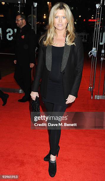 Tina Hobley arrives at the European film premiere of 'Harry Brown', at the Odeon Leicester Square on November 10, 2009 in London, England.