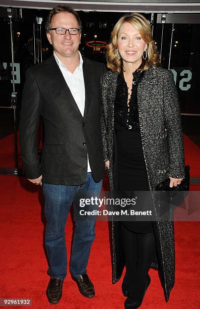 Nick Jones and Kirsty Young arrive at the European film premiere of 'Harry Brown', at the Odeon Leicester Square on November 10, 2009 in London,...